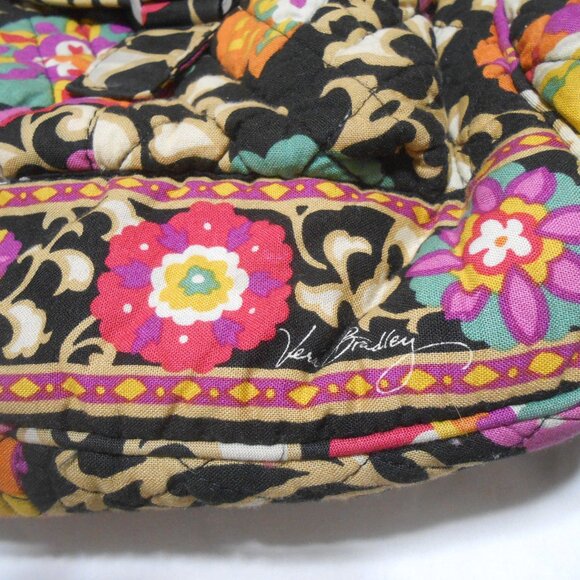 NICE VERA BRADLEY QUILTED FLORAL CLOTH BACKPACK ZIPPER BAG 2 SIDE POCKETS ๐ฉ - Picture 6 of 9